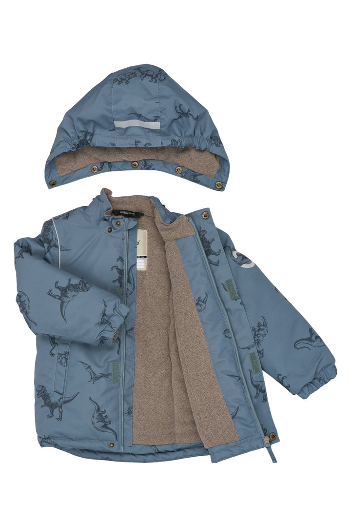Mikk-Line Winter Jacket AOP vanntett vinterjakke for barn - Dino Stroke AOP for barn - Brobrobrille