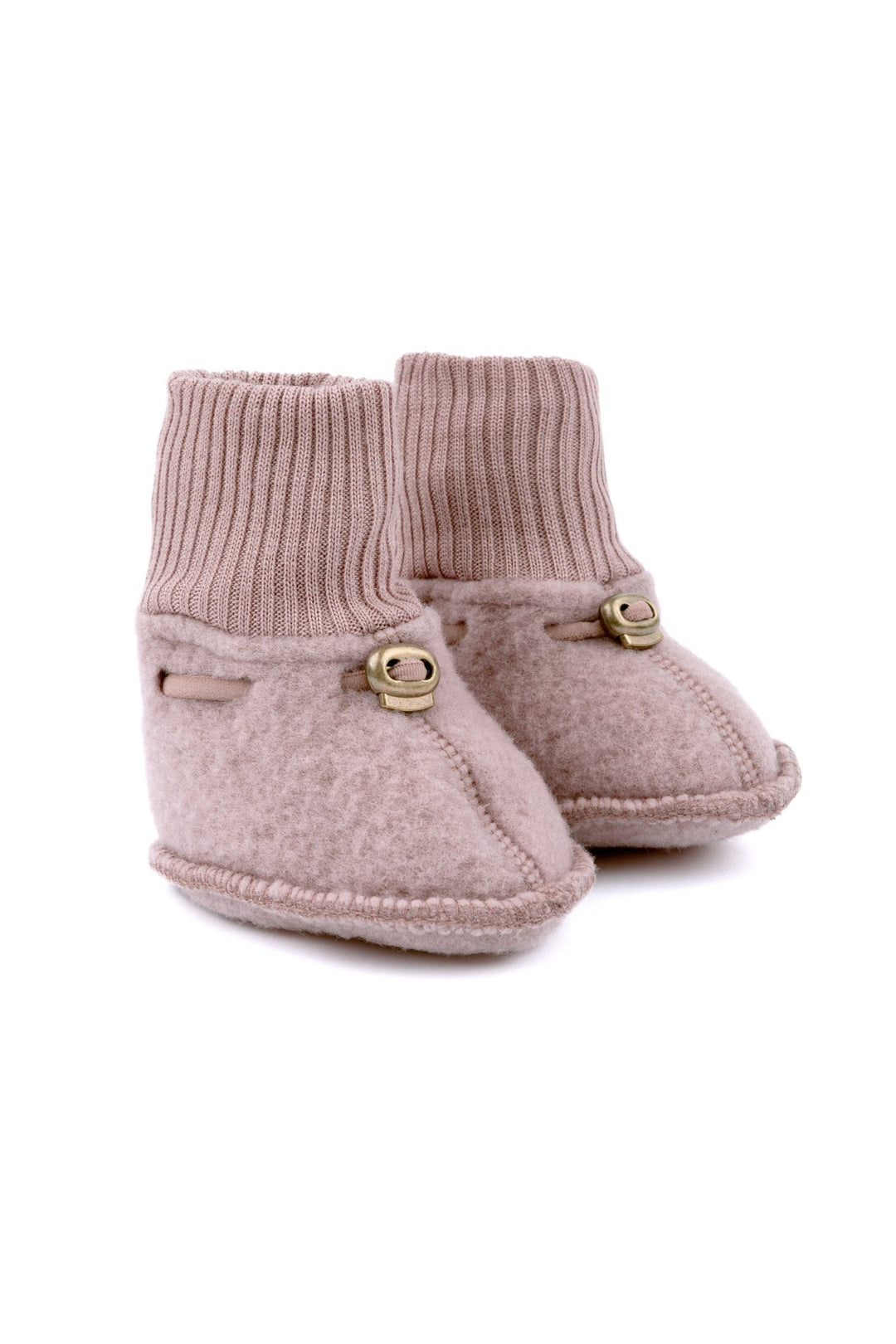 Mikk-Line Wool Footies ulltøfler for baby - Twilight Mauve for barn - Brobrobrille