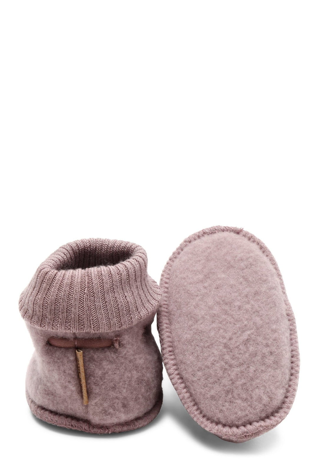 Mikk-Line Wool Footies ulltøfler for baby - Twilight Mauve for barn - Brobrobrille