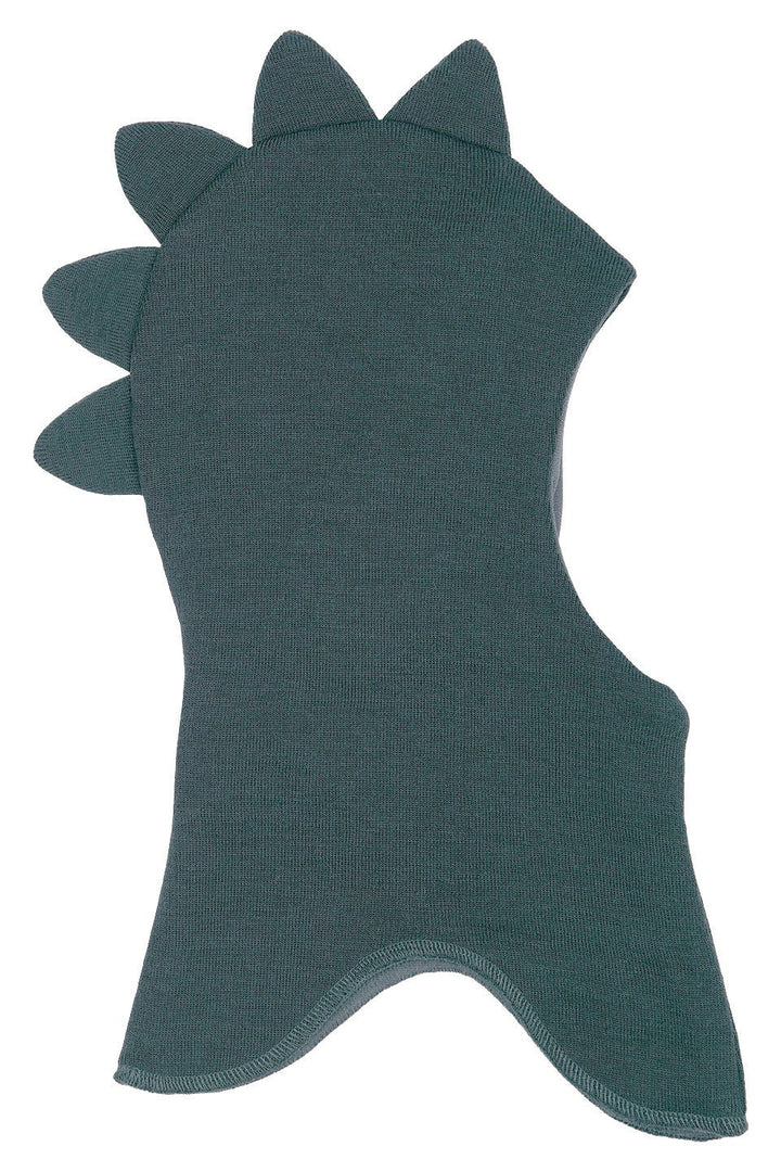 Mikk-Line Wool Fullface Dino balaclava i ull - Dark Slate for barn - Brobrobrille