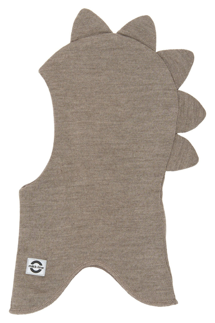 Mikk-Line Wool Fullface Dino balaclava i ull - Melange Denver for barn - Brobrobrille