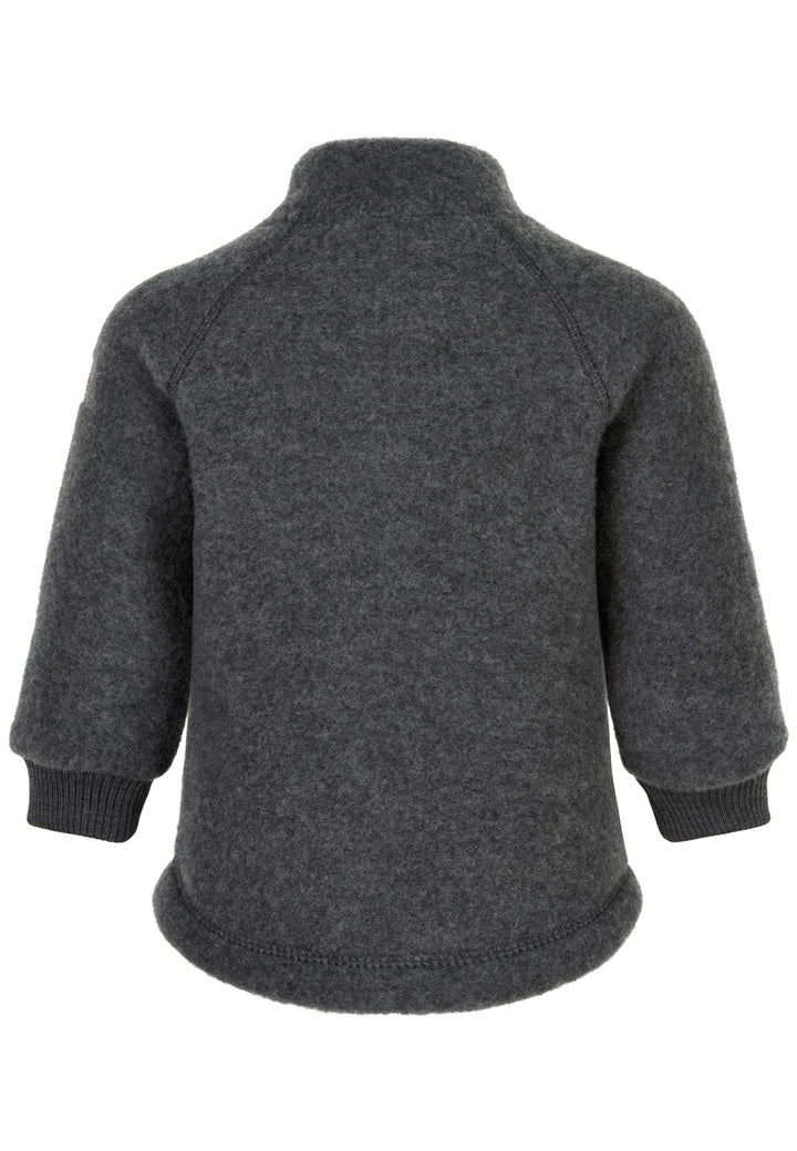 Mikk-Line Wool Jacket ulljakke for barn - Anthracite Melange for barn - Brobrobrille