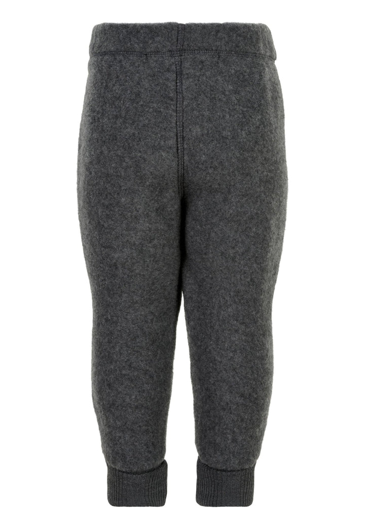 Mikk-Line Wool Pants ullbukse for barn - Anthracite Melange for barn - Brobrobrille