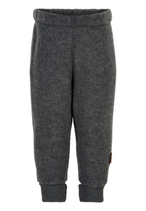 Mikk-Line Wool Pants ullbukse for barn - Anthracite Melange for barn - Brobrobrille