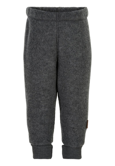 Mikk-Line Wool Pants ullbukse for barn - Anthracite Melange for barn - Brobrobrille
