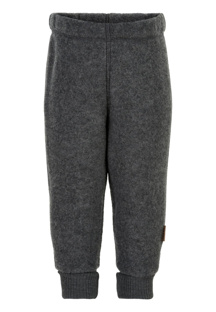 Mikk-Line Wool Pants ullbukse for barn - Anthracite Melange for barn - Brobrobrille