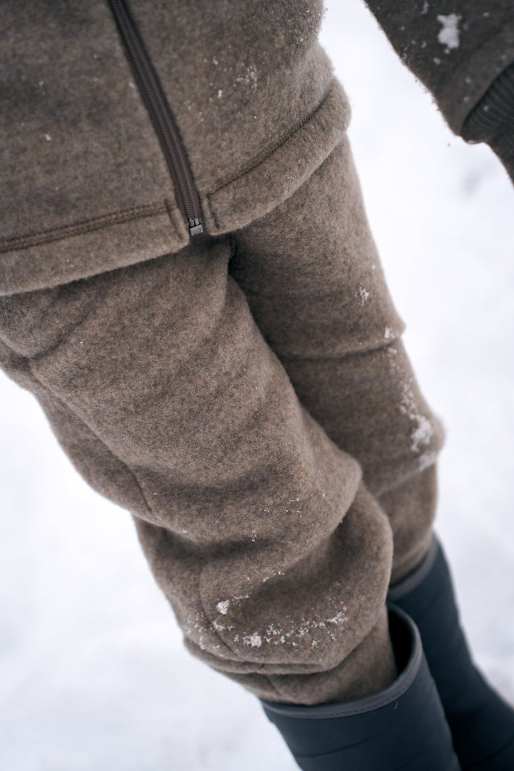 Mikk-Line Wool Pants ullbukse for barn - Melange Denver for barn - Brobrobrille