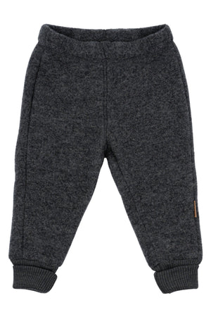Mikk-Line Wool Pants ullbukse til baby - Anthracite Melange for barn - Brobrobrille