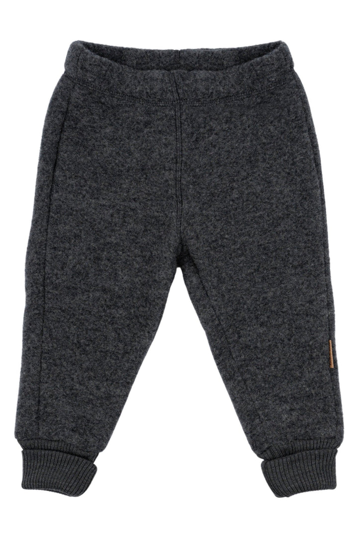 Mikk-Line Wool Pants ullbukse til baby - Anthracite Melange for barn - Brobrobrille