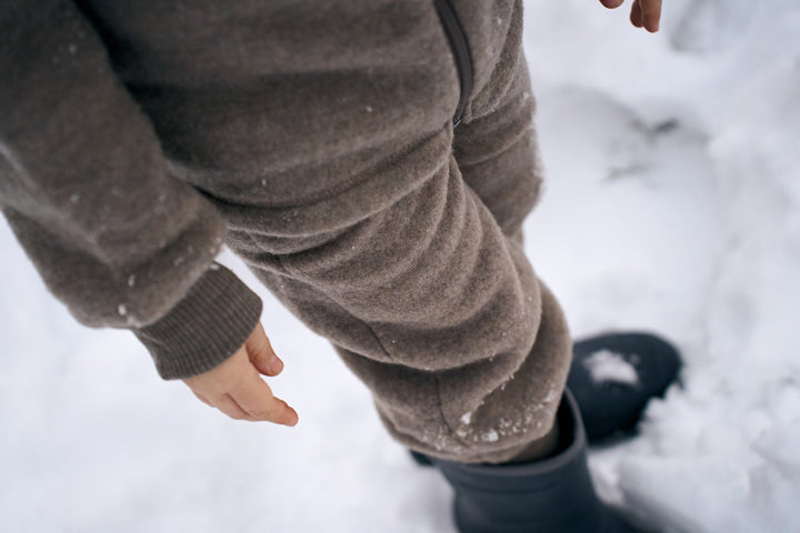 Mikk-Line Wool Pants ullbukse til baby - Melange Denver for barn - Brobrobrille