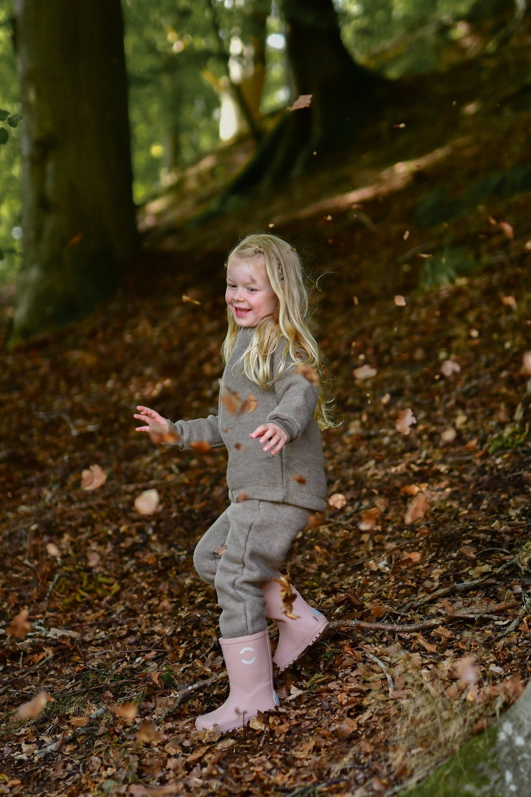Mikk-Line Wool Pants ullbukse til baby - Melange Denver for barn - Brobrobrille