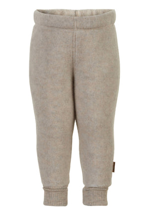 Mikk-Line Wool Pants ullbukse til baby - Melange Offwhite for barn - Brobrobrille