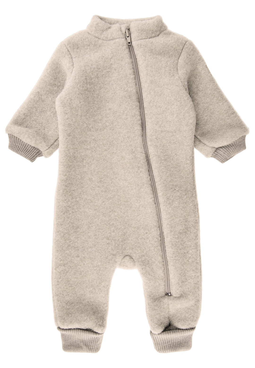 Mikk-Line Wool Suit w Rib ulldress for baby - Melange Offwhite for barn - Brobrobrille