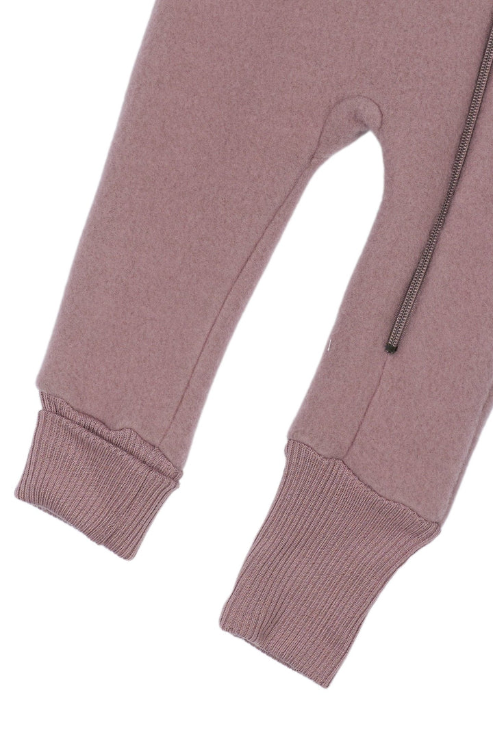 Mikk-Line Wool Suit w Rib ulldress for baby - Twilight Mauve for barn - Brobrobrille