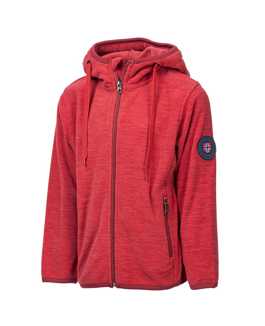 MoveOn Geilo Fleecejakke med Badge - Mineral Rose for barn - Brobrobrille