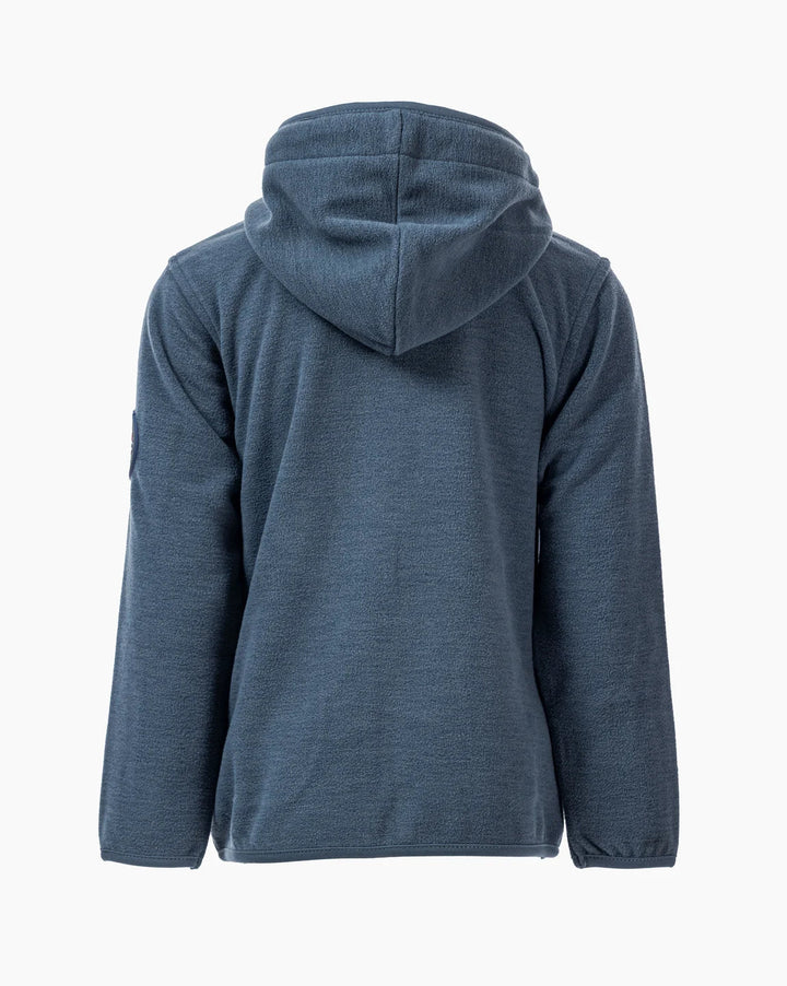 MoveOn Geilo Fleecejakke med Hette - Iron Blue for barn - Brobrobrille
