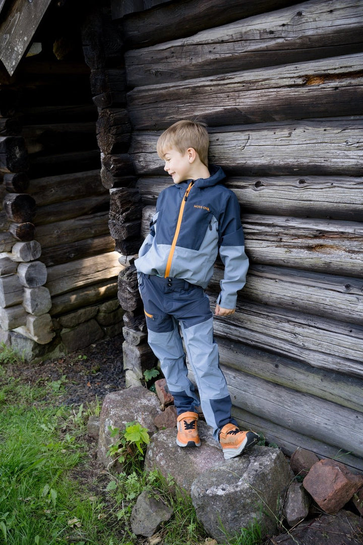 MoveOn Storen Turbukse - Mid Blue / Stone / Mango for barn - Brobrobrille