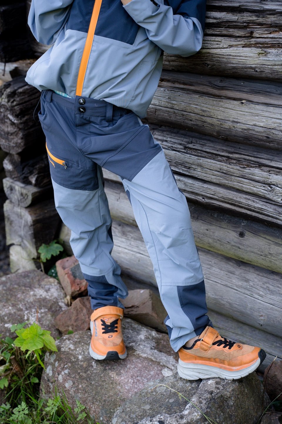 MoveOn Storen Turbukse - Mid Blue / Stone / Mango for barn - Brobrobrille