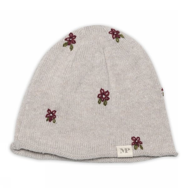 MP Helsinki Blomsterlue – Beige Melange for barn - Brobrobrille