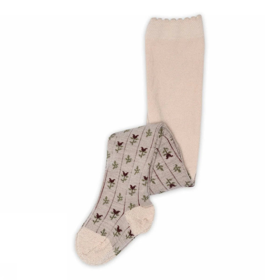 MP Nora Ull Strømpebukse – Rose Dust for barn - Brobrobrille