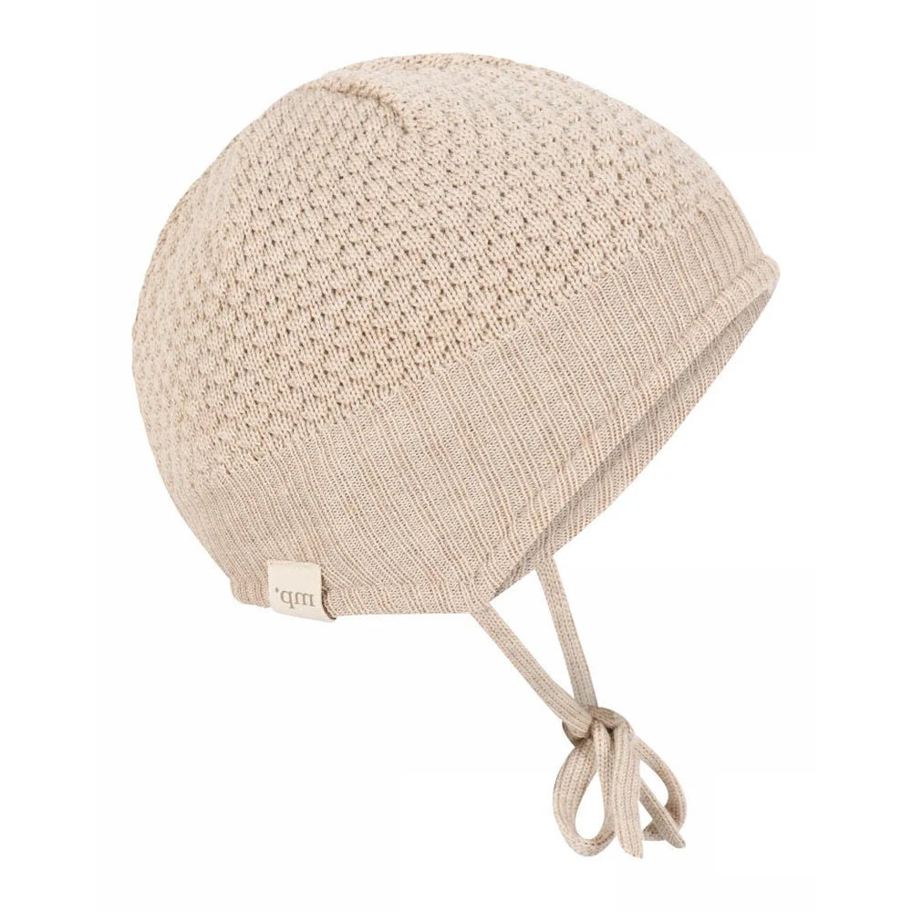MP Oslo Babylue i merinoull - Beige Melange for barn - Brobrobrille