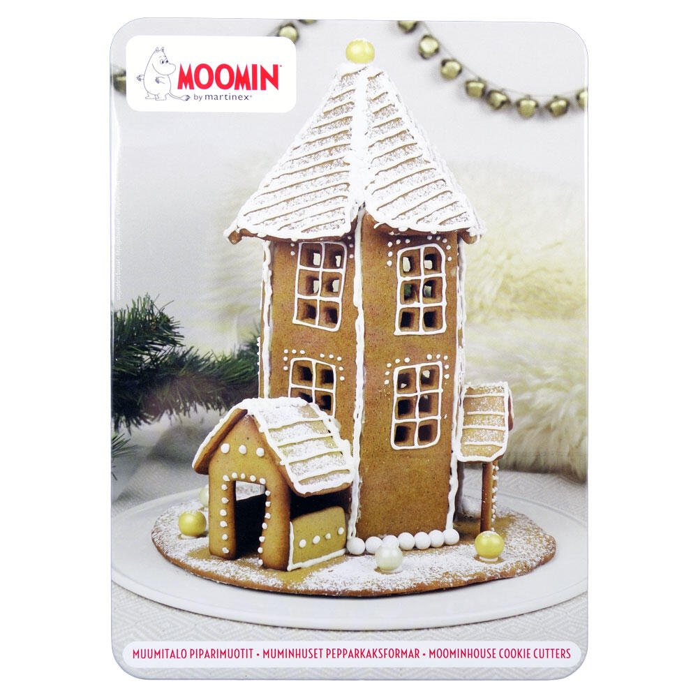 Mummi Pepperkakeformer – Bygg ditt eget Mummihus (7 former i tinnboks) for barn - Brobrobrille
