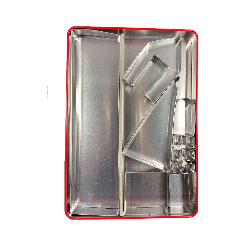 Mummi Pepperkakeformer – Bygg ditt eget Mummihus (7 former i tinnboks) for barn - Brobrobrille