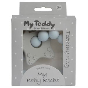 My Teddy My Baby Rocks Bitering Diamant - Blå for barn - Brobrobrille