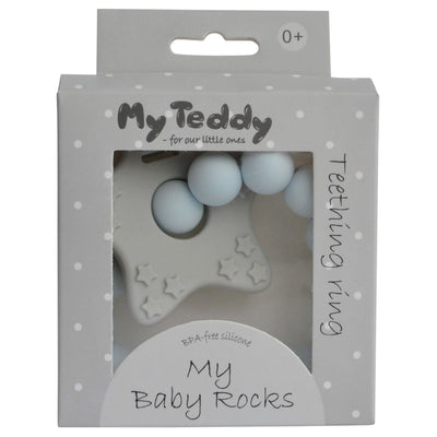 My Teddy My Baby Rocks Bitering Diamant - Blå for barn - Brobrobrille