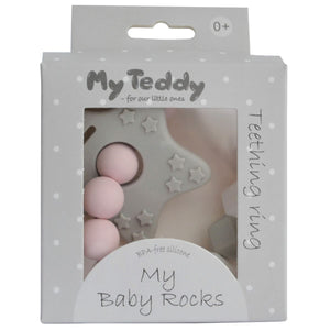 My Teddy My Baby Rocks Bitering Diamant - Rosa for barn - Brobrobrille
