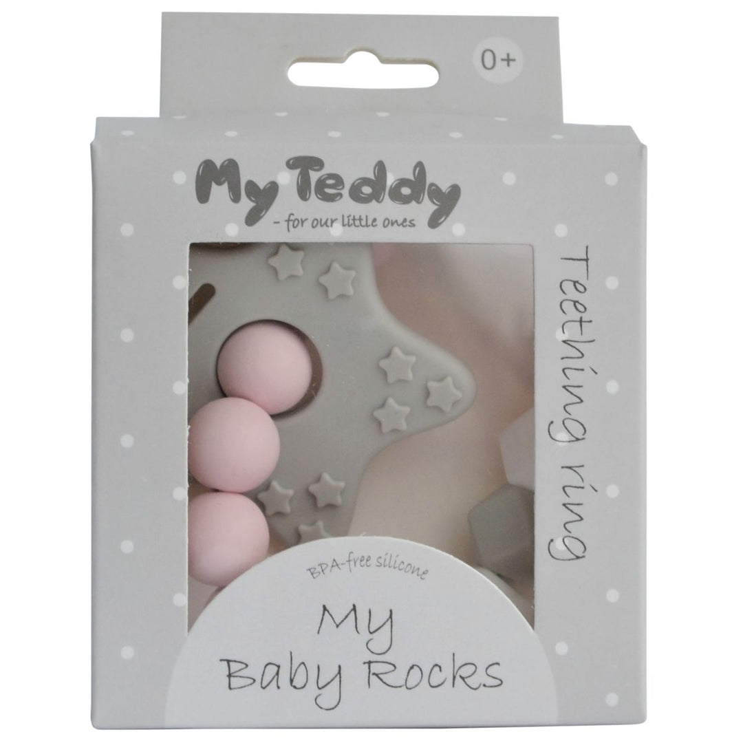 My Teddy My Baby Rocks Bitering Diamant - Rosa for barn - Brobrobrille