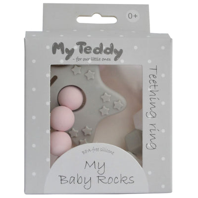 My Teddy My Baby Rocks Bitering Diamant - Rosa for barn - Brobrobrille