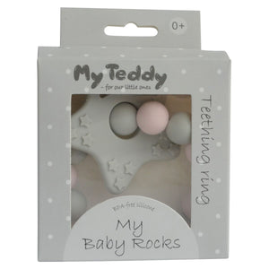 My Teddy My Baby Rocks Bitering Stjerne - Rosa for barn - Brobrobrille