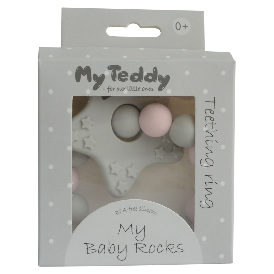 My Teddy My Baby Rocks Bitering Stjerne - Rosa for barn - Brobrobrille