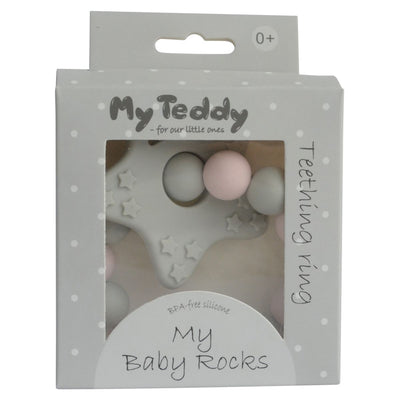 My Teddy My Baby Rocks Bitering Stjerne - Rosa for barn - Brobrobrille