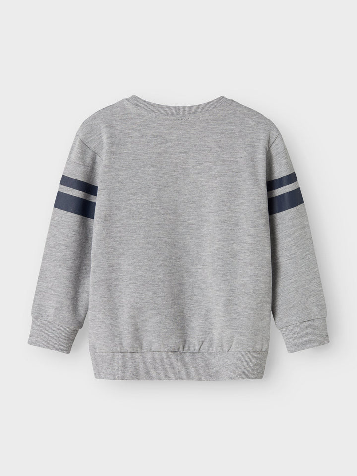 Name It Adam Spider Genser – Grey Melange for barn - Brobrobrille