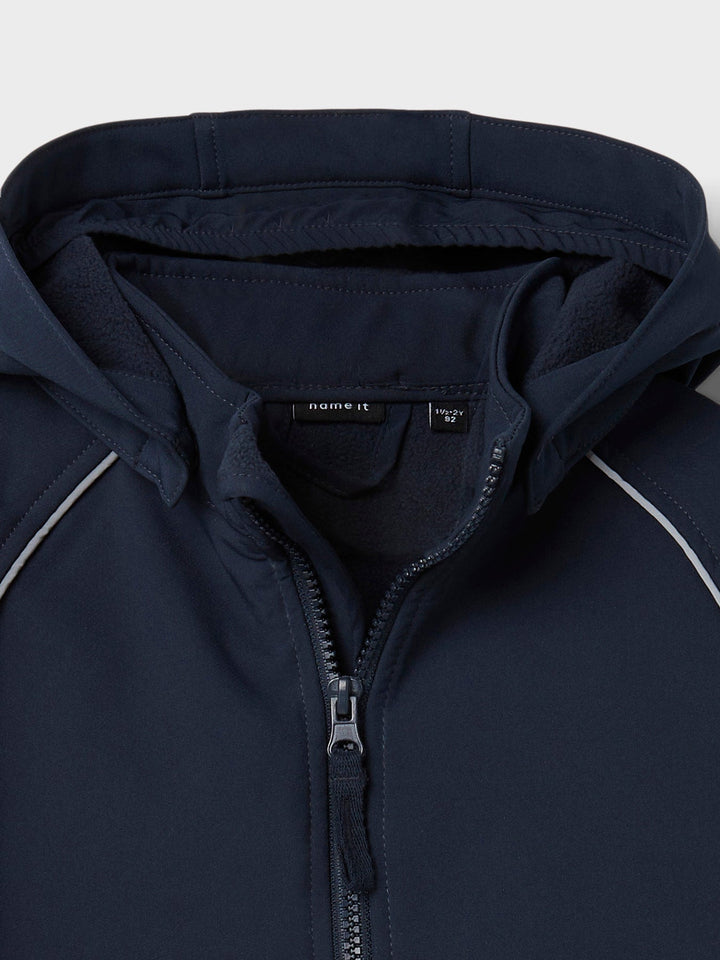Name It ALFA Softshelldress - Dark Sapphire for barn - Brobrobrille