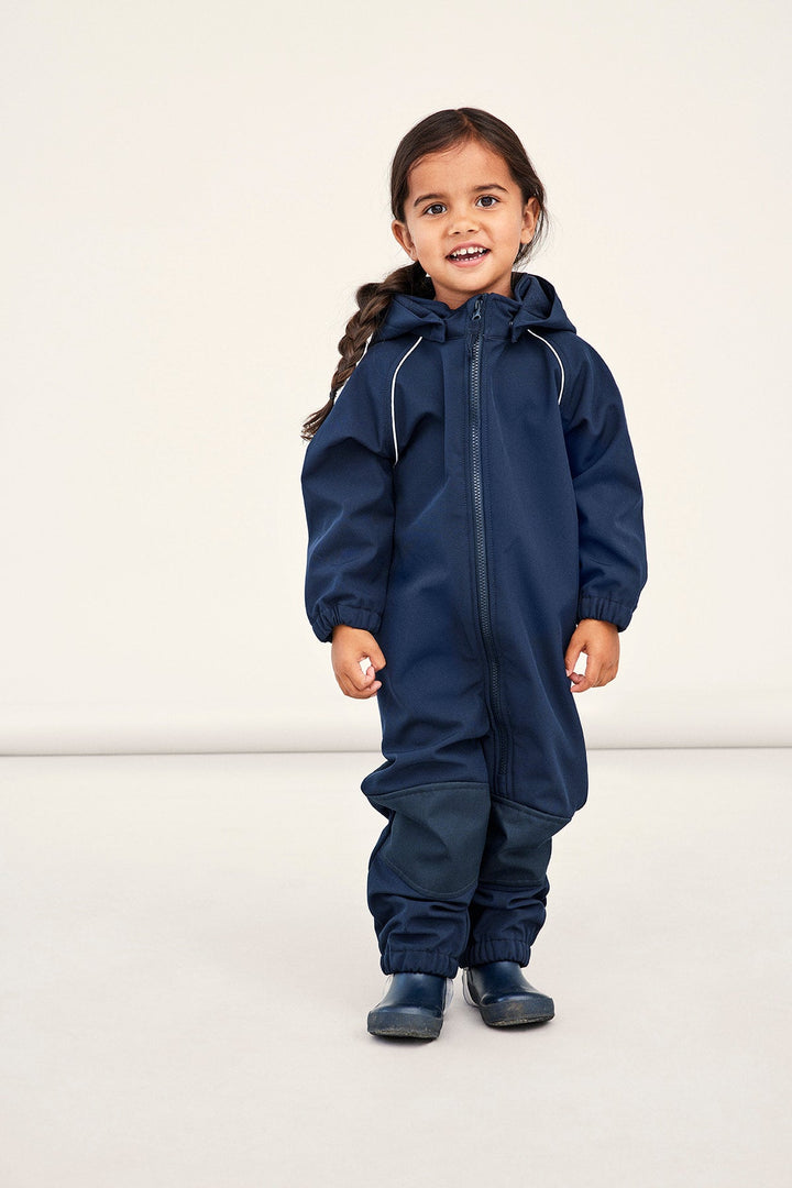 Name It ALFA Softshelldress - Dark Sapphire for barn - Brobrobrille