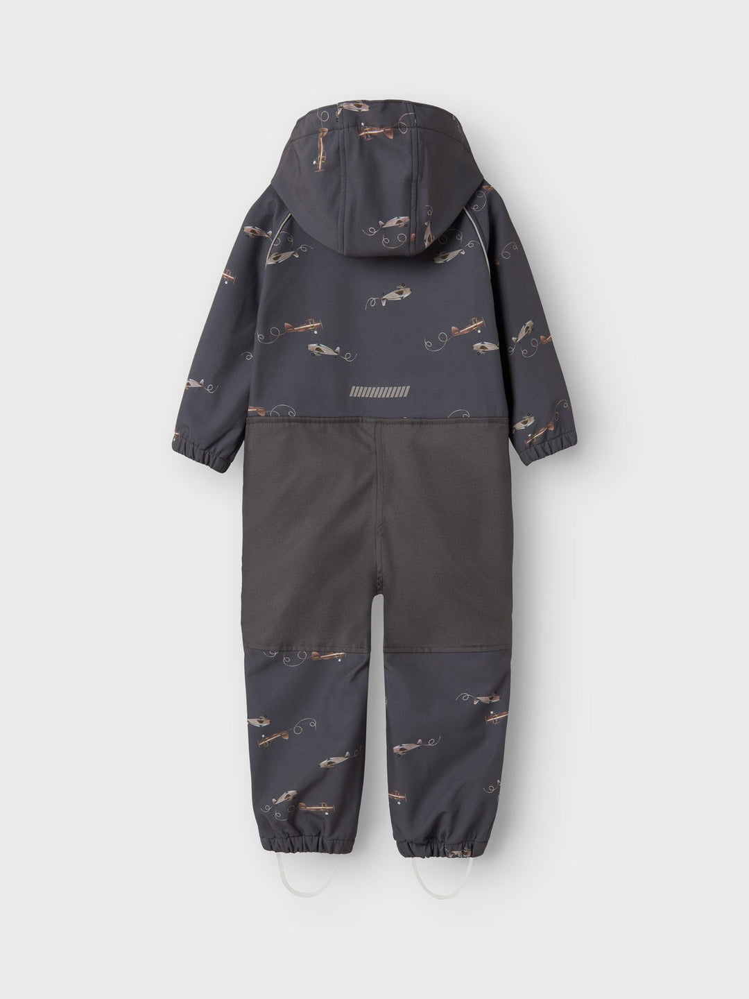 Name It ALFA08 Softshelldress – Grey Pinstripe Airplane for barn - Brobrobrille