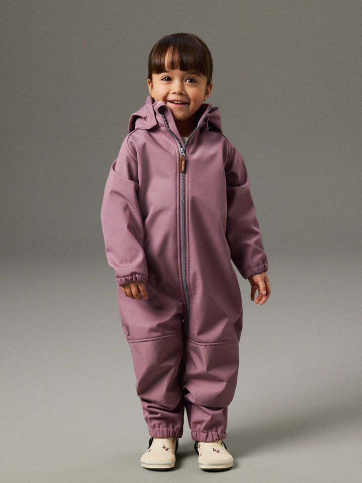Name It Alfa08 Softshelldress Magic - Grape Shake for barn - Brobrobrille