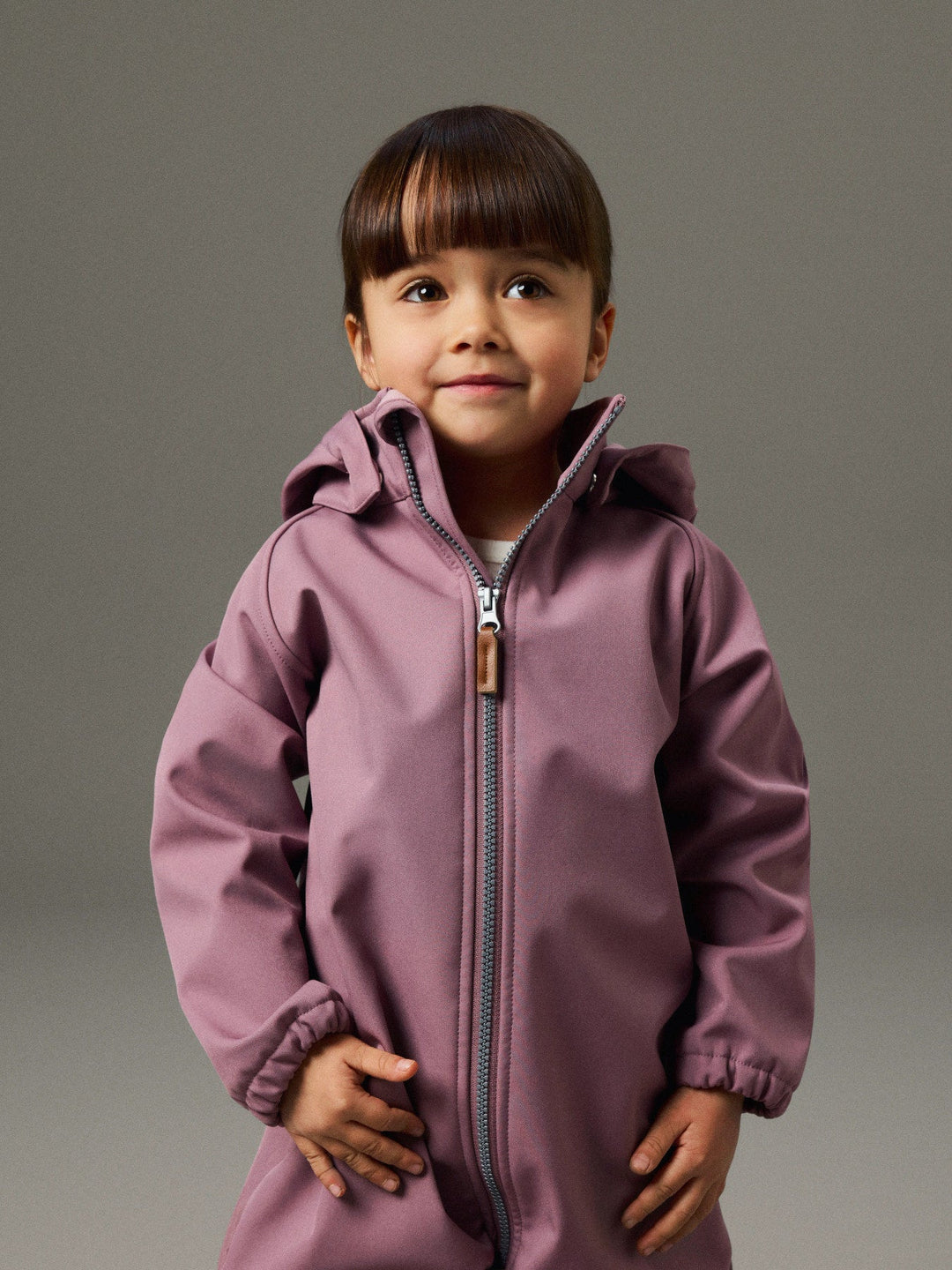 Name It Alfa08 Softshelldress Magic - Grape Shake for barn - Brobrobrille