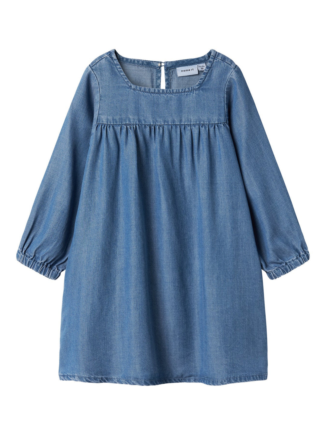 Name It Alice kjole i TENCEL™ – Medium Blue Denim for barn - Brobrobrille