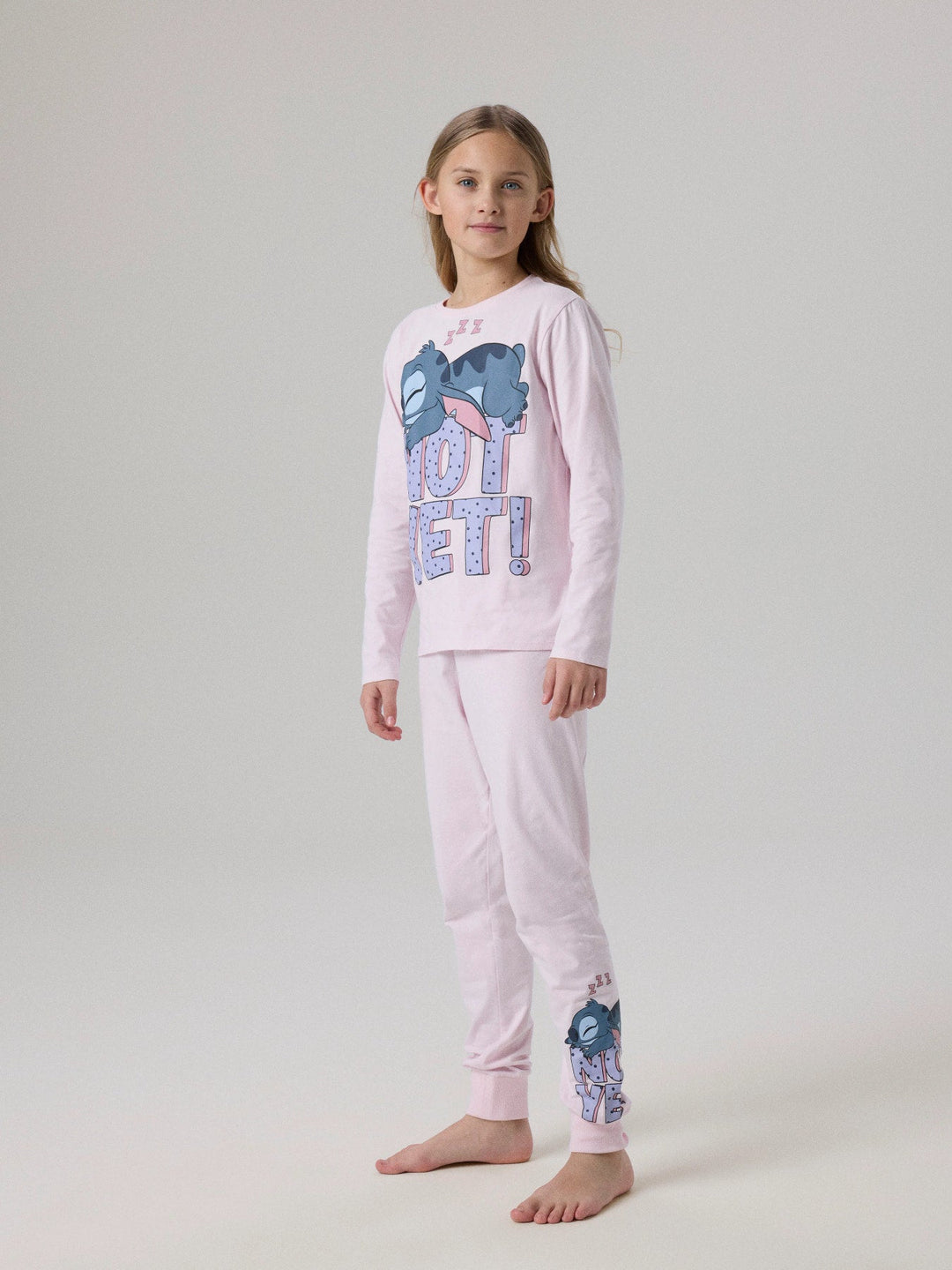Name It Anda Stitch Pyjamas - Cradle Pink for barn - Brobrobrille