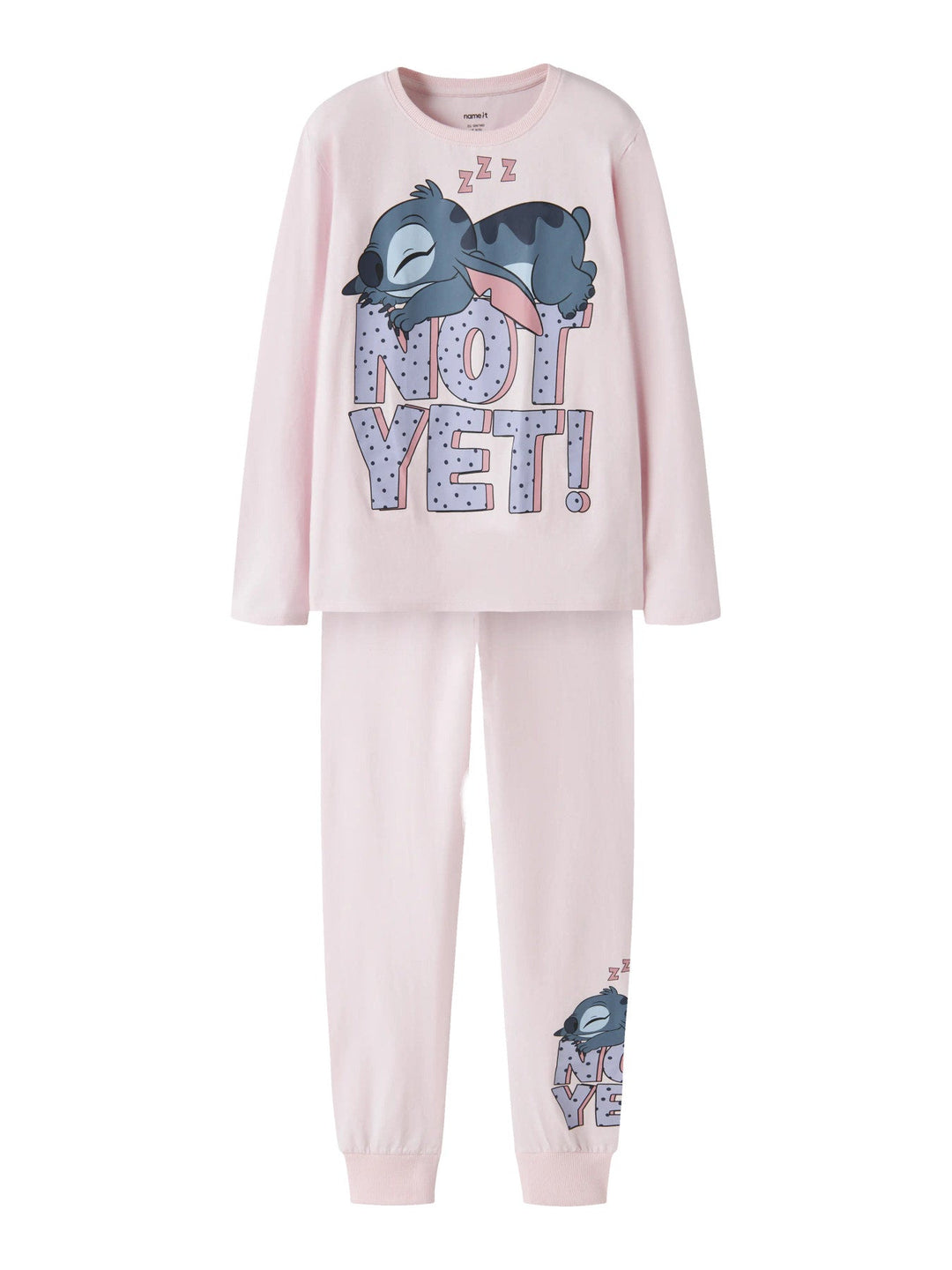 Name It Anda Stitch Pyjamas - Cradle Pink for barn - Brobrobrille