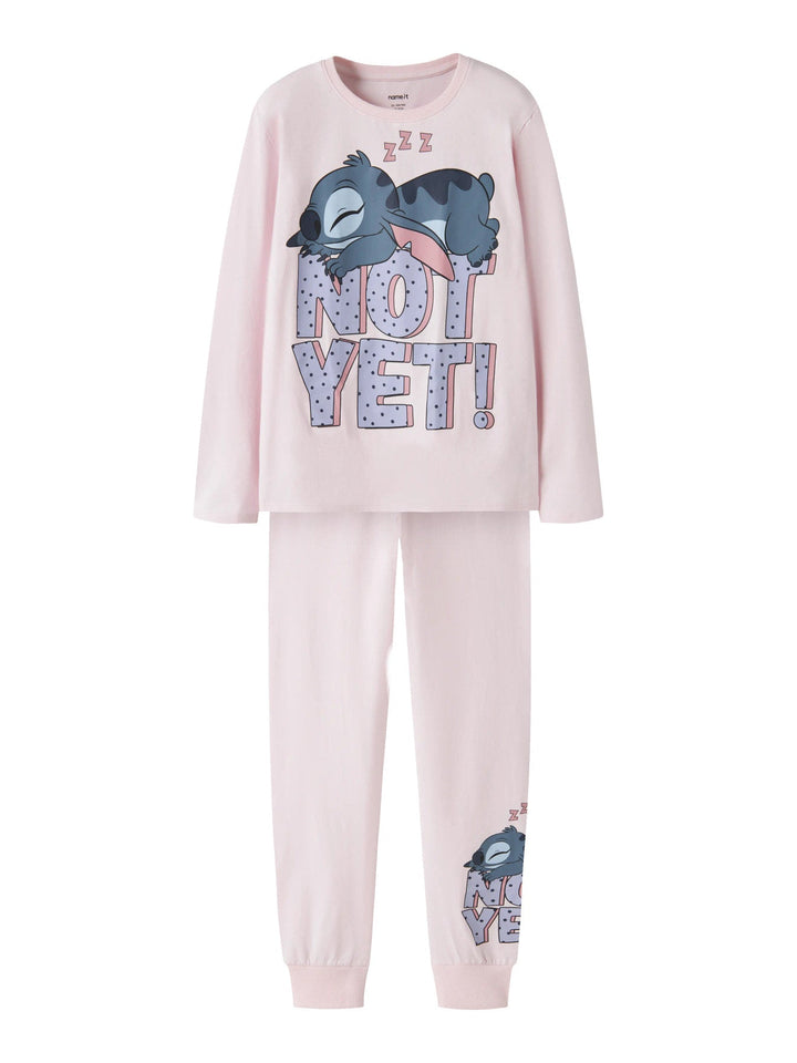 Name It Anda Stitch Pyjamas - Cradle Pink for barn - Brobrobrille