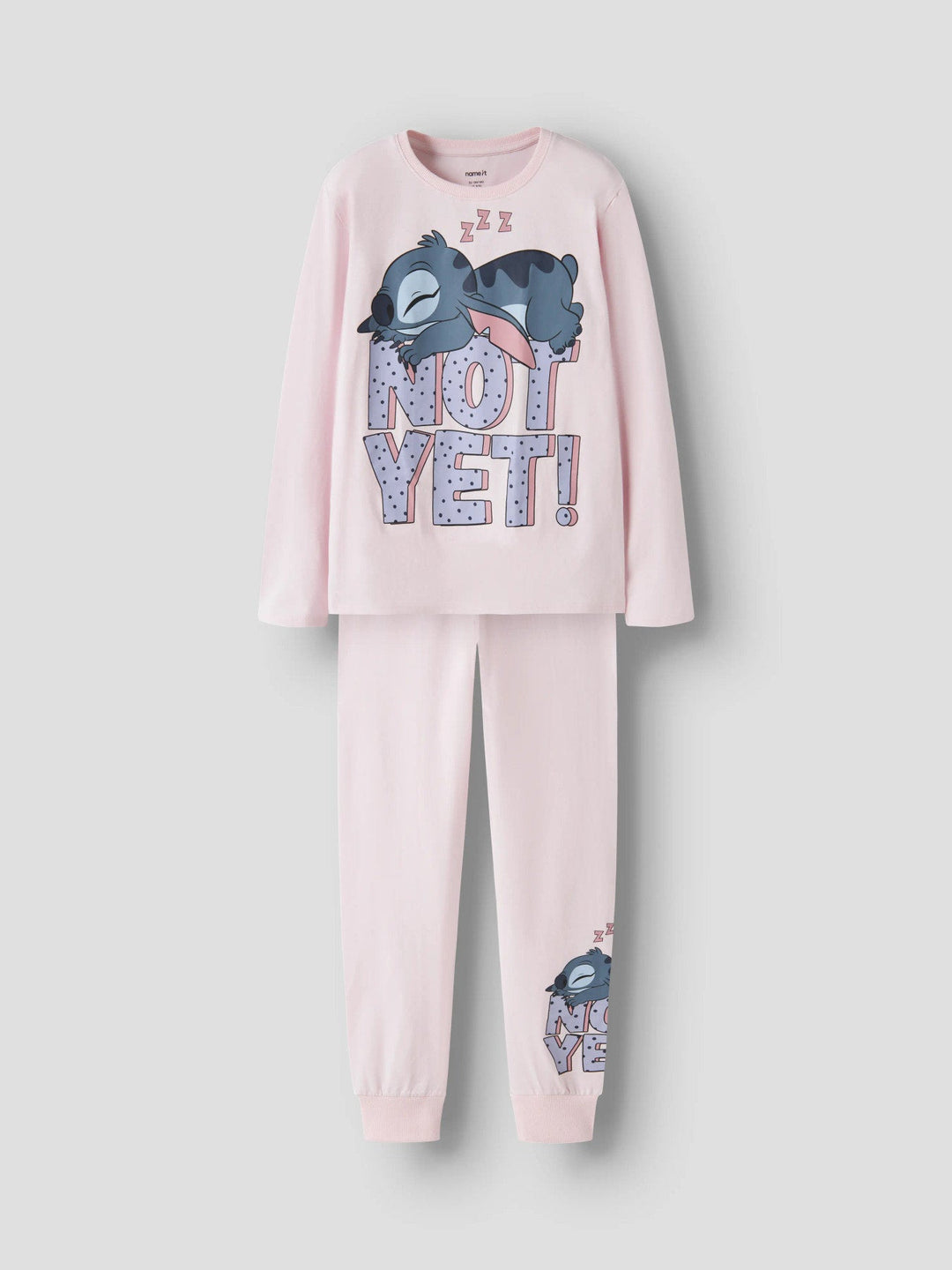 Name It Anda Stitch Pyjamas - Cradle Pink for barn - Brobrobrille