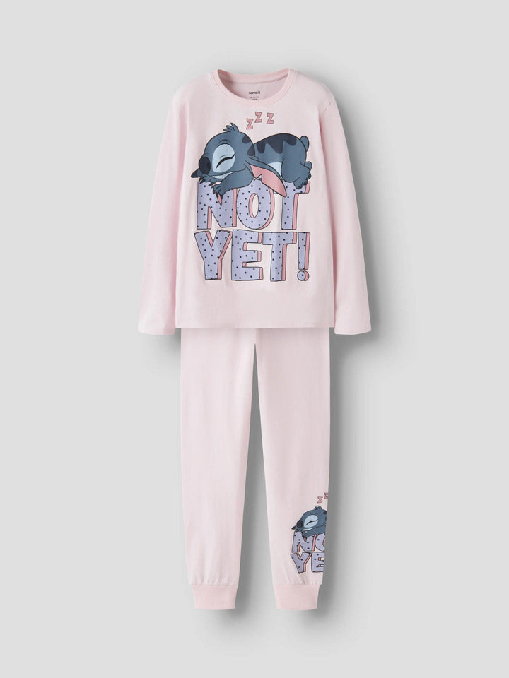 Name It Anda Stitch Pyjamas - Cradle Pink for barn - Brobrobrille
