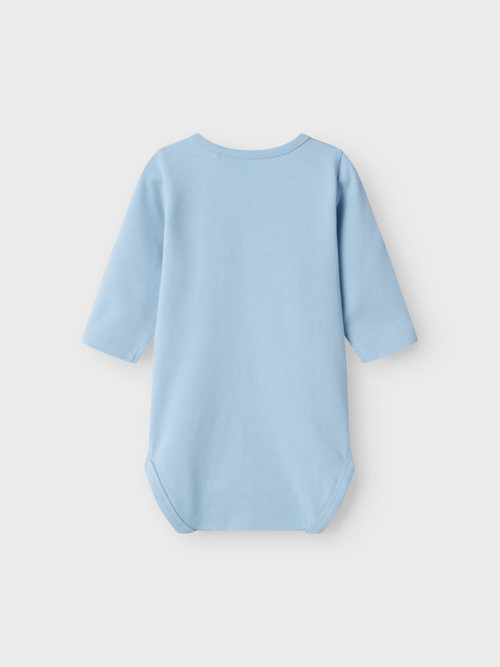 Name It Bacto body med brodert brillemotiv – Cerulean for barn - Brobrobrille