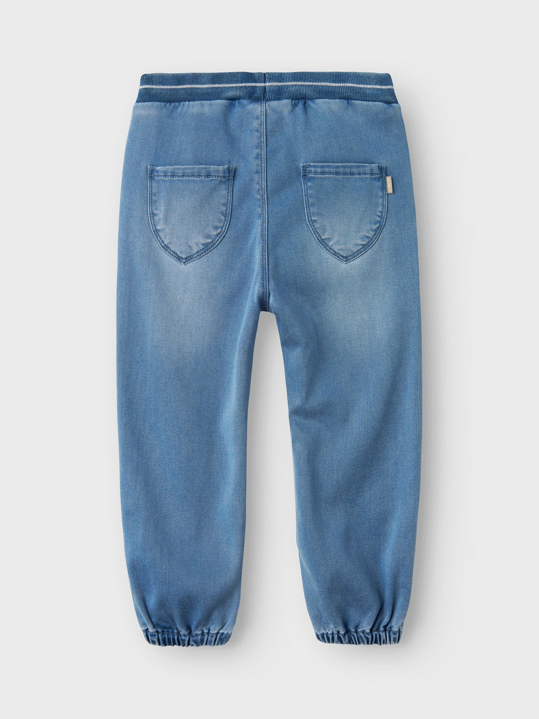 Name It Bella baggy jeans med rund passform – Medium Blue Denim for barn - Brobrobrille