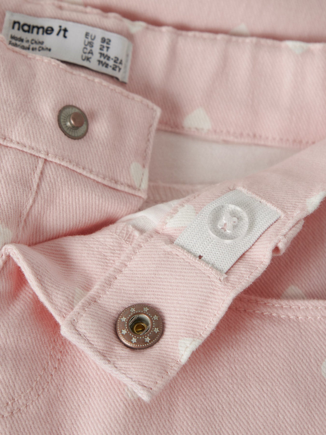 Name It Bella Mom Fit Bukse - Lotus Hearts for barn - Brobrobrille